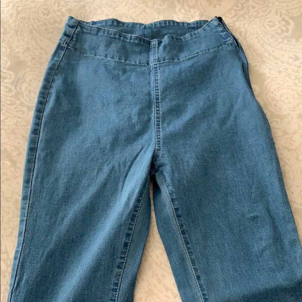 Flare Side Zip Denim Jeans - XS/S Long